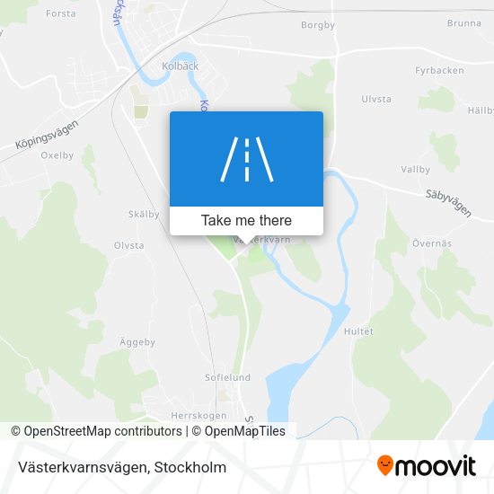 Västerkvarnsvägen map