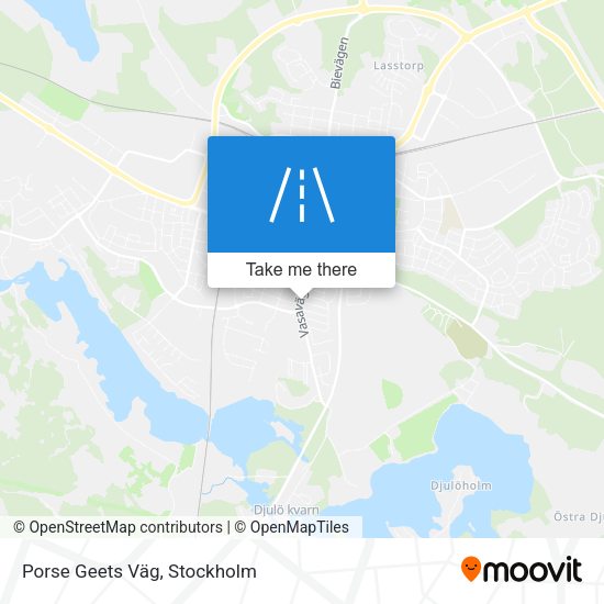 Porse Geets Väg map
