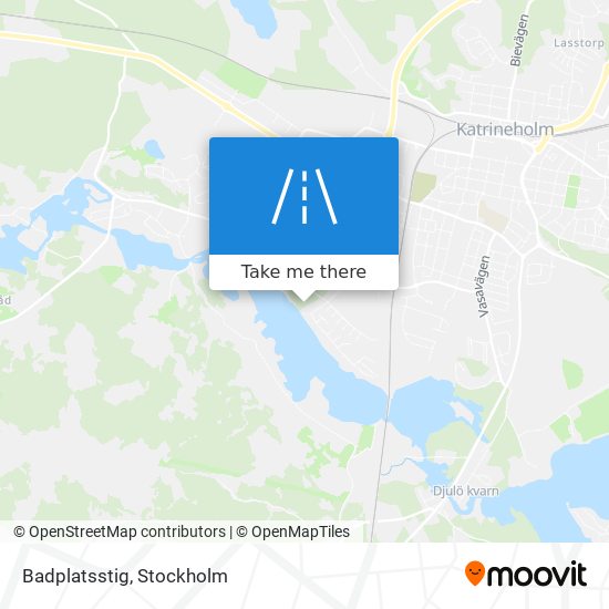 Badplatsstig map