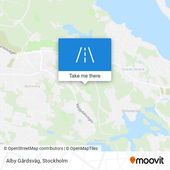 Alby Gårdsväg map