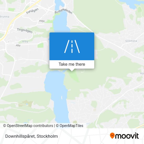 Downhillspåret map