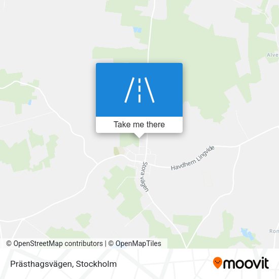 Prästhagsvägen map