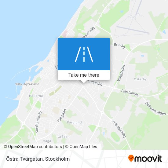 Östra Tvärgatan map