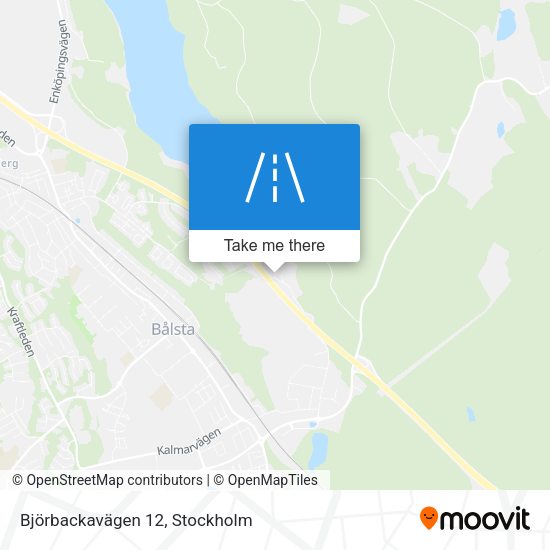 Björbackavägen 12 map