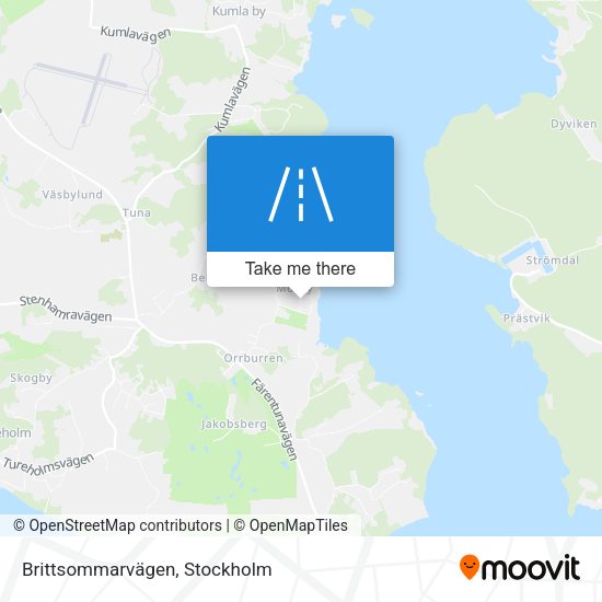 Brittsommarvägen map