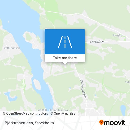 Björktraststigen map
