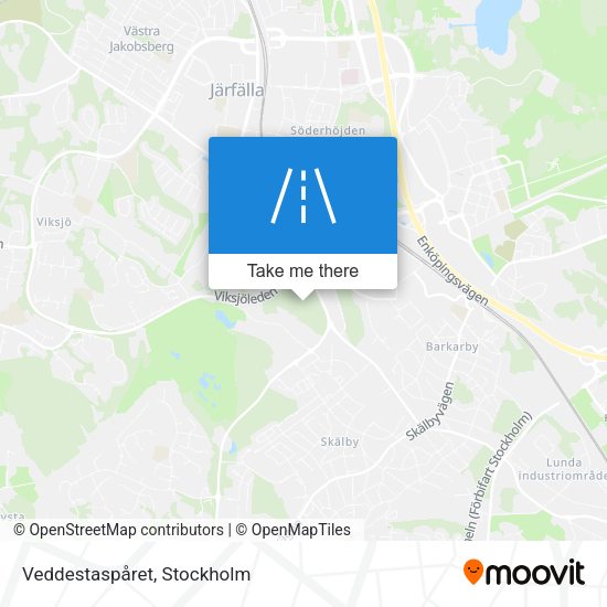 Veddestaspåret map