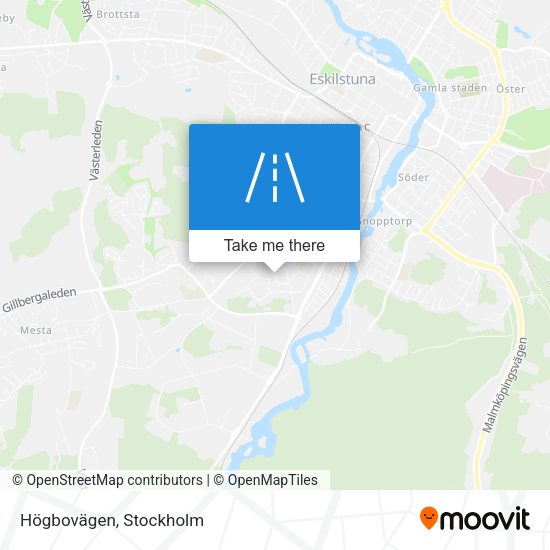 Högbovägen map