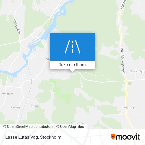 Lasse Lutas Väg map