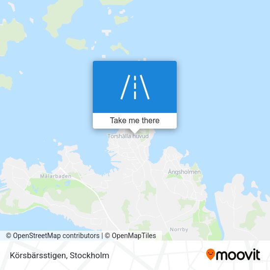 Körsbärsstigen map