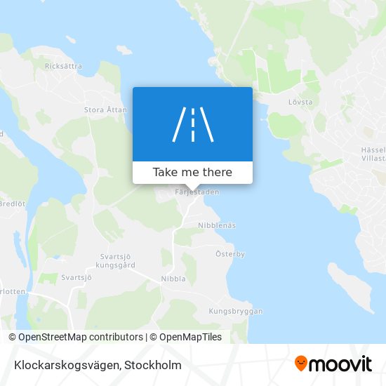 Klockarskogsvägen map