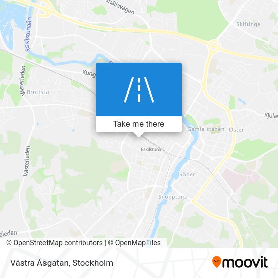 Västra Åsgatan map