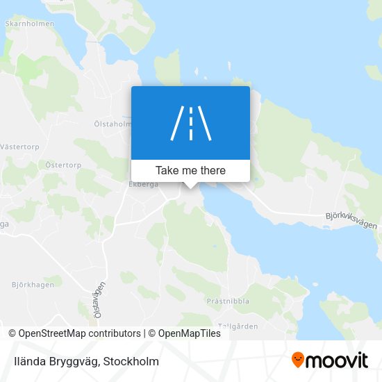 Ilända Bryggväg map