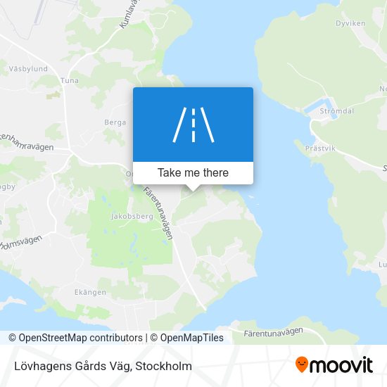 Lövhagens Gårds Väg map