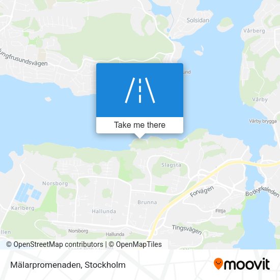 Mälarpromenaden map