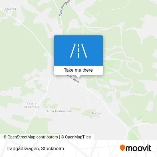 Trädgådsvägen map