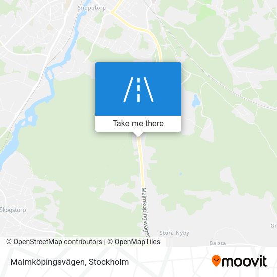 Malmköpingsvägen map