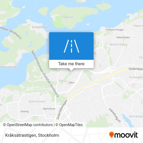 Kråksätrastigen map