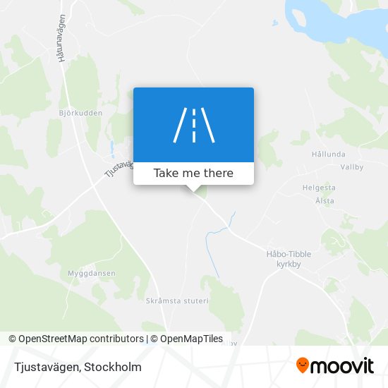 Tjustavägen map