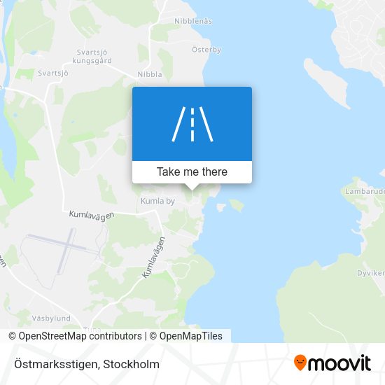 Östmarksstigen map