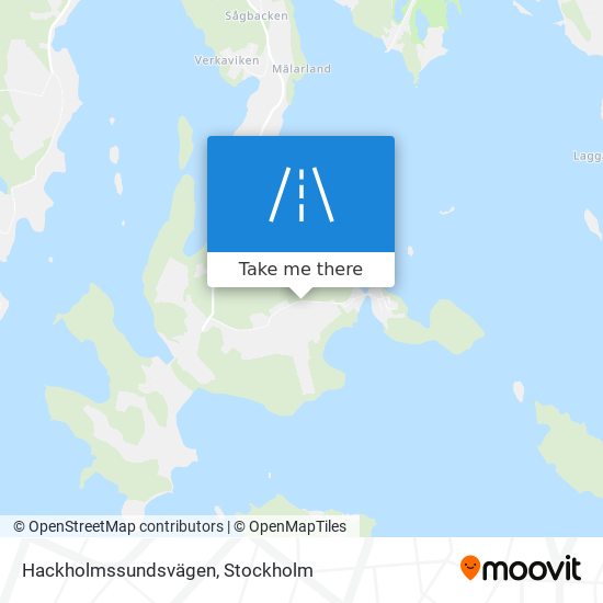 Hackholmssundsvägen map