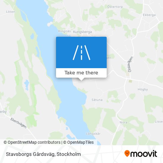 Stavsborgs Gårdsväg map