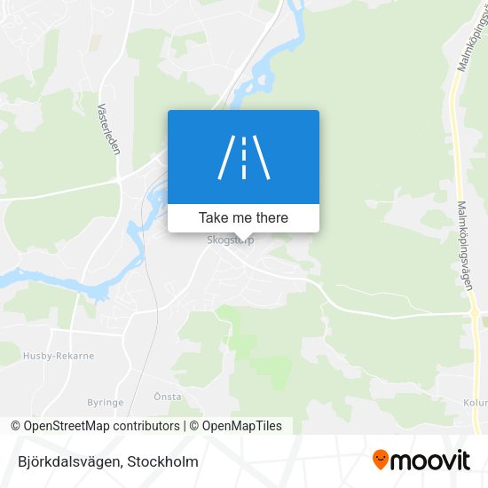 Björkdalsvägen map