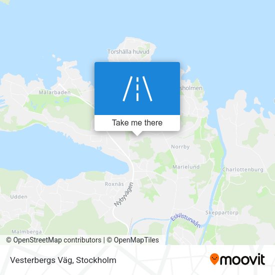 Vesterbergs Väg map
