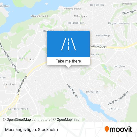 Mossängsvägen map