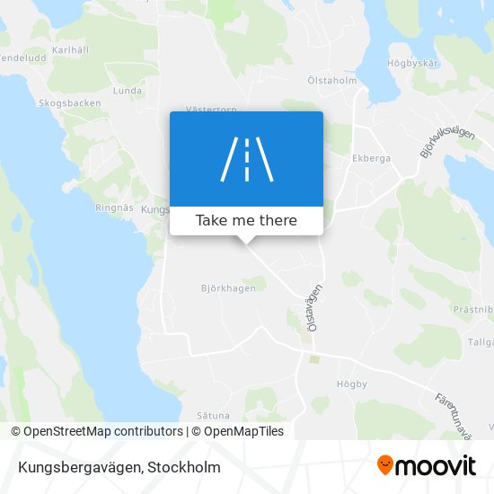 Kungsbergavägen map