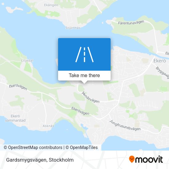 Gardsmygsvägen map