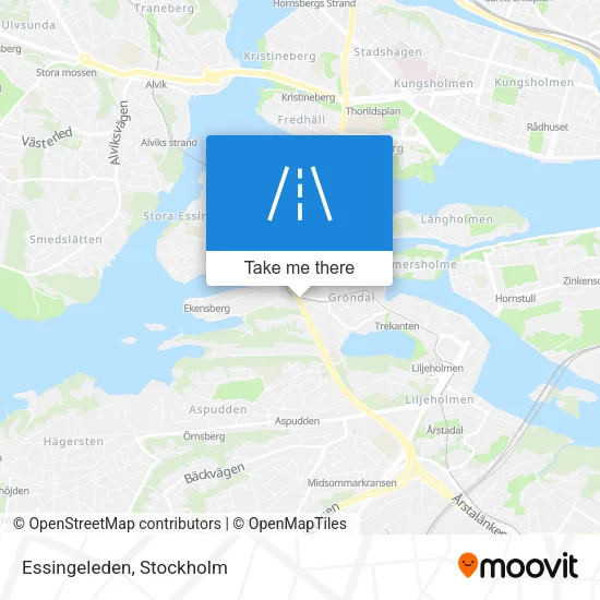 Essingeleden map