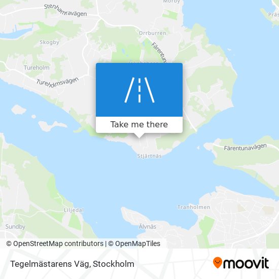 Tegelmästarens Väg map