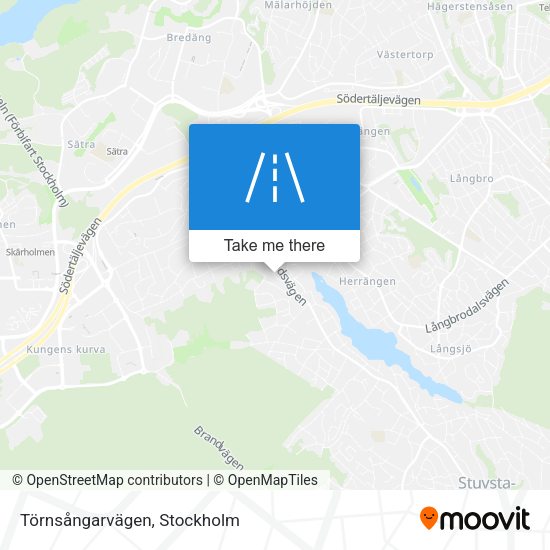 Törnsångarvägen map