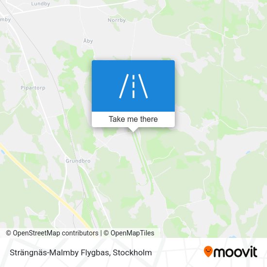 Strängnäs-Malmby Flygbas map
