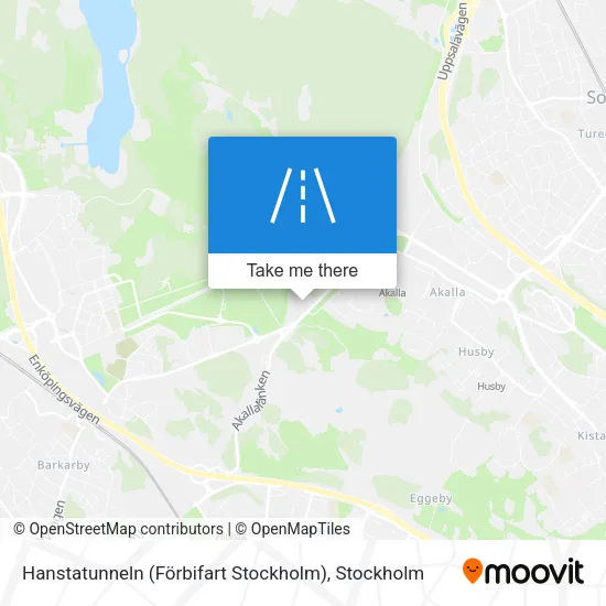 Hanstatunneln (Förbifart Stockholm) map