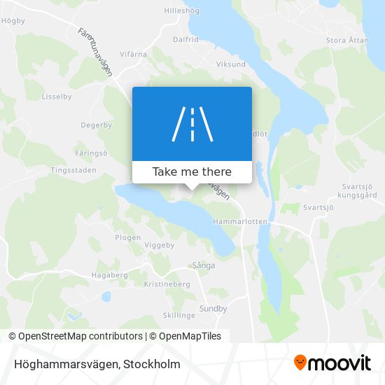 Höghammarsvägen map