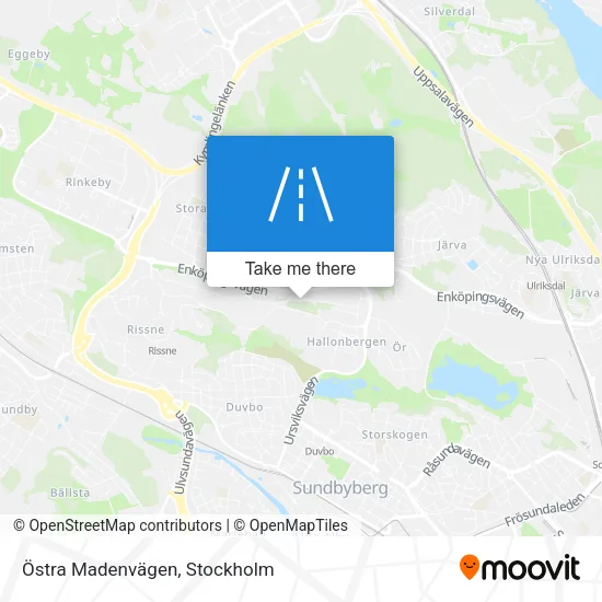 Östra Madenvägen map