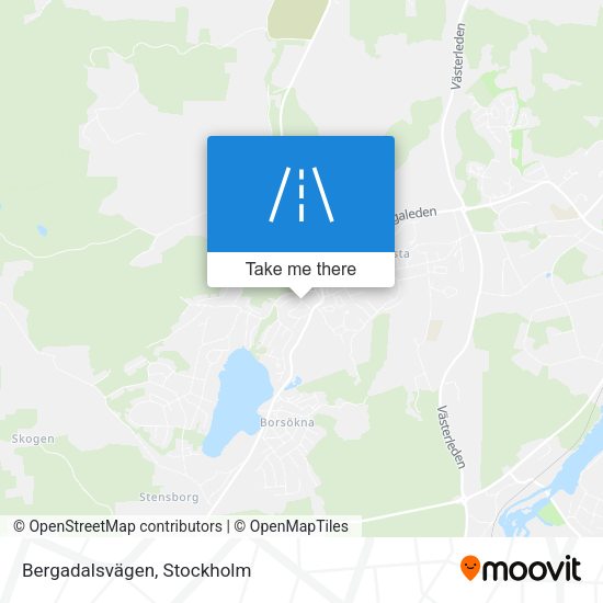 Bergadalsvägen map