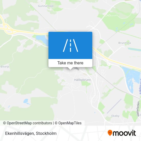 Ekenhillsvägen map