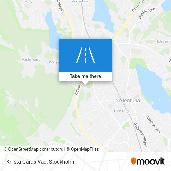 Knista Gårds Väg map