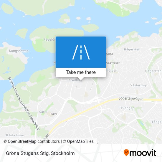 Gröna Stugans Stig map