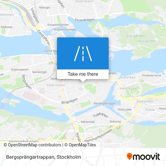 Bergsprängartrappan map