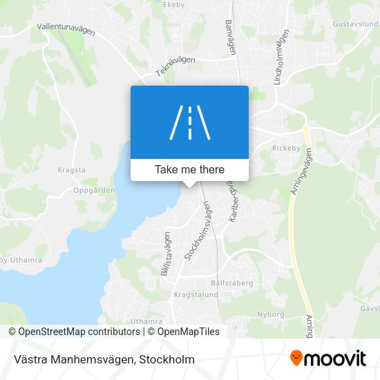 Västra Manhemsvägen map