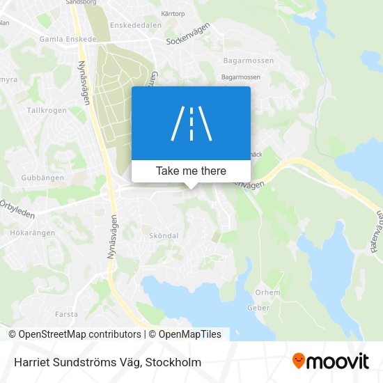 Harriet Sundströms Väg map