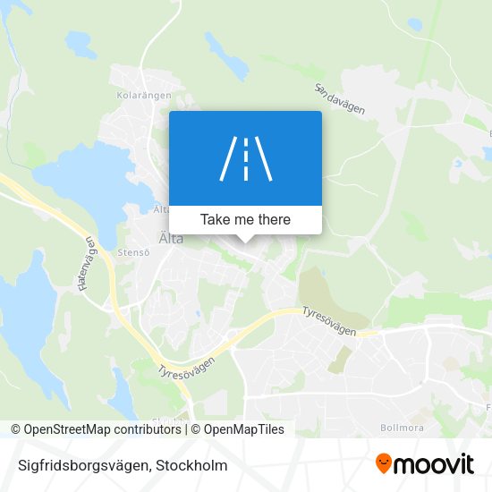 Sigfridsborgsvägen map