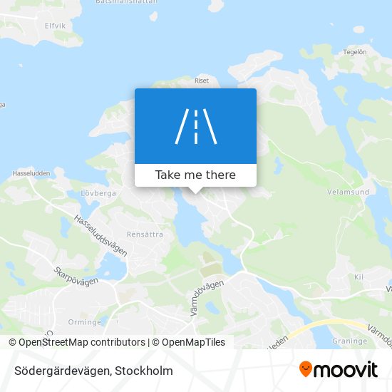 Södergärdevägen map