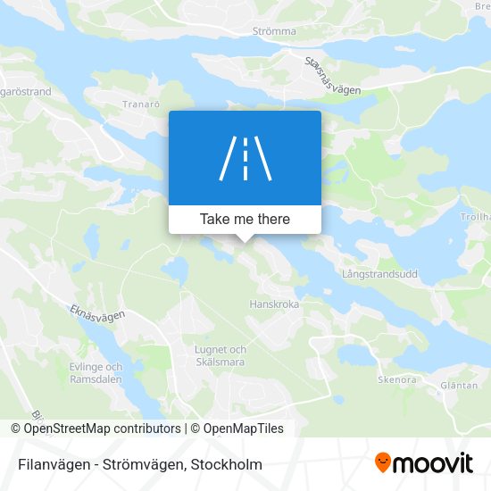 Filanvägen - Strömvägen map