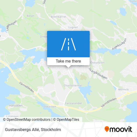 Gustavsbergs Allé map