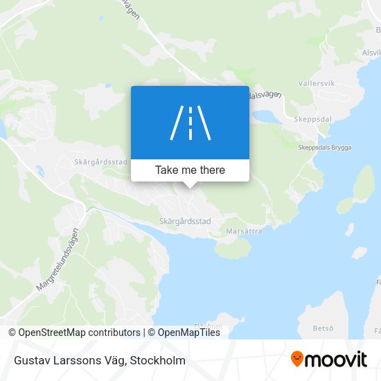 Gustav Larssons Väg map